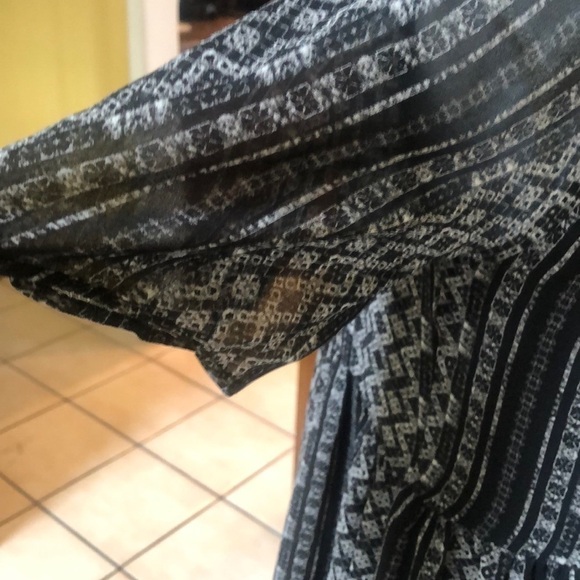 BCBGeneration Women’s Black and White Lace Chiffon Mini Dress Size Medium - Picture 9 of 16